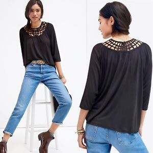 Anthropologie Graciela Black Blouse Women’s Size XS